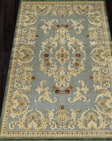 Ковер бельгийский 938385-525251 Genova (Вискоза, бежевый, зеленый, серый)