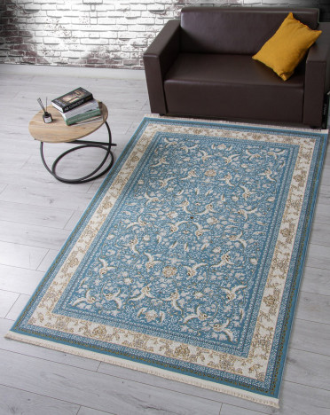 Ковер M101B - BLUE / BLUE - Прямоугольник - коллекция ZARINA