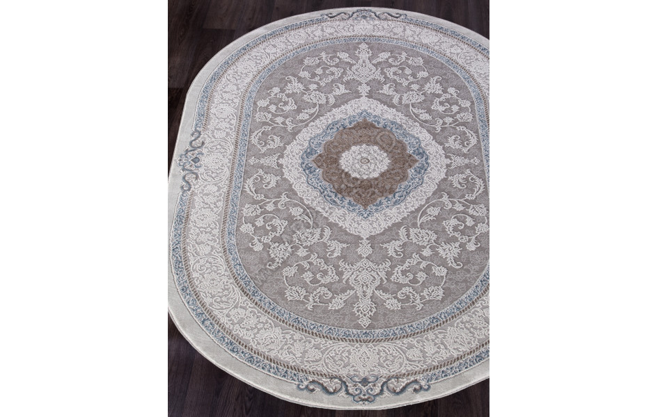 Ковер 03874A - BLUE / BLUE - Овал ARMINA