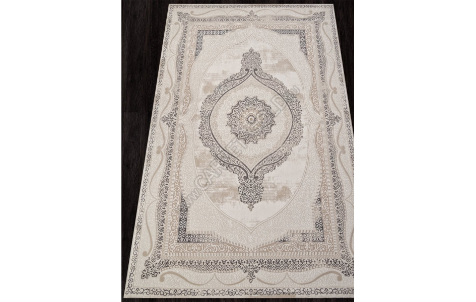 Ковер M034A - BONE / GRAY - Прямоугольник - коллекция SIESTA