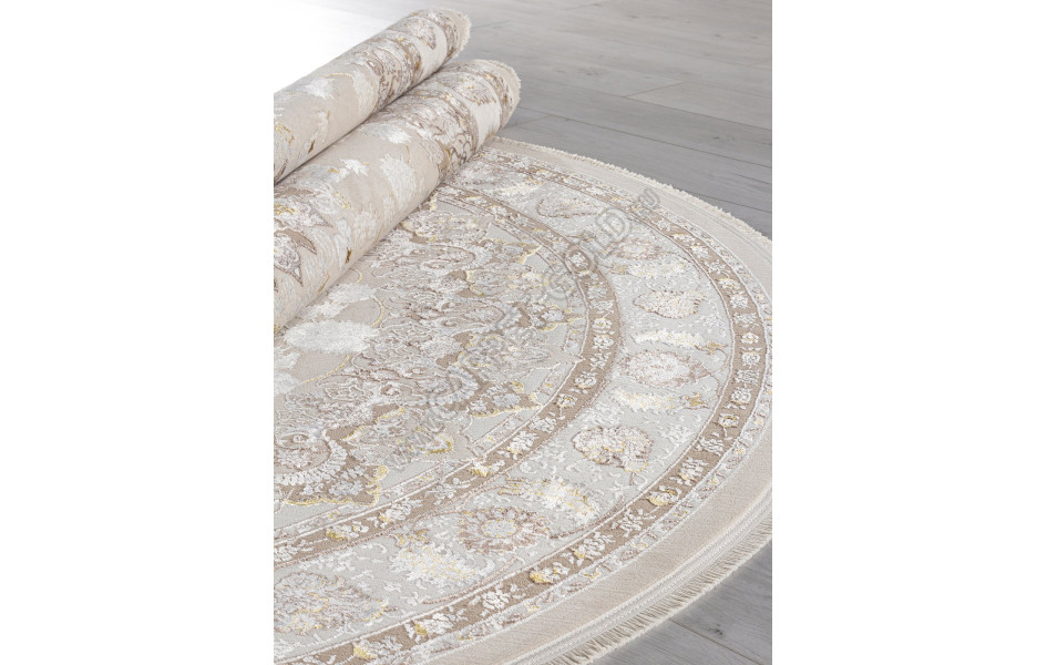 Ковер A050B - L.BEIGE / CREAM - Овал - коллекция ZARINA